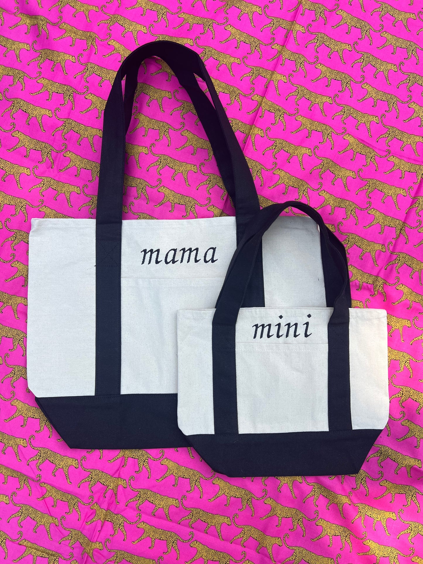 Mama and Mini tote bag bundle
